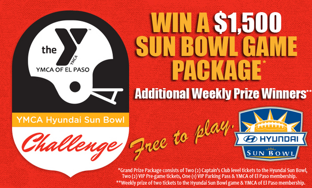 13 Chances to Win Tickets to the 2017 Hyundai Sun Bowl with the Return of the YMCA Hyundai Sun Bowl Challenge